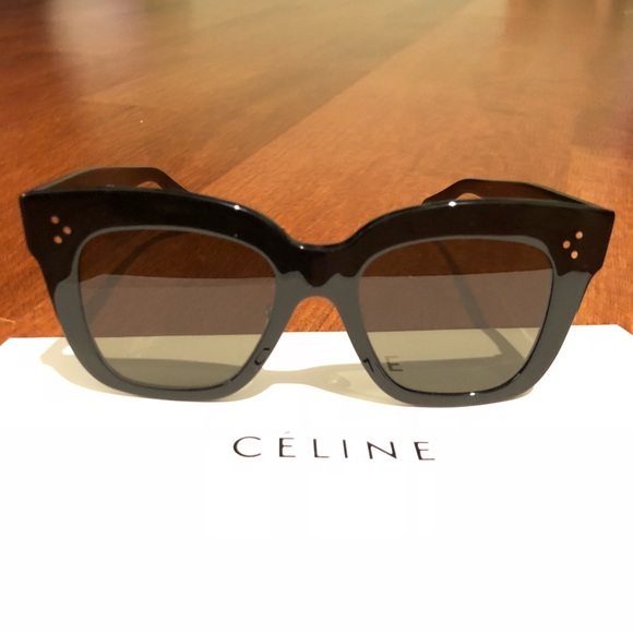 Celine Kim oversized black square sunglasses - Picture 2 of 8